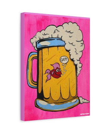 Fish Guzzler | Matte Canvas