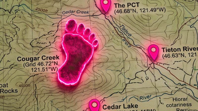 Bigfoot Sightings Map